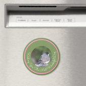 Aimant Oiseau gris et blanc (In Situ (Lave-vaisselle))