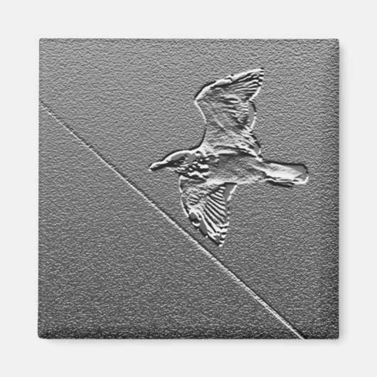 Aimant Oiseau métallique (Devant)