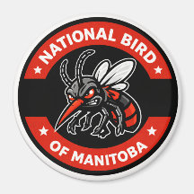 Aimant « Oiseau national du Manitoba, moustique dr