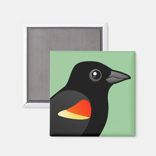 Aimant Oiseau roux (Recto/Verso)