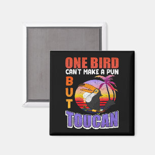 Aimant Oiseau tropical Toucan Vintage Amusant Toucan Oise