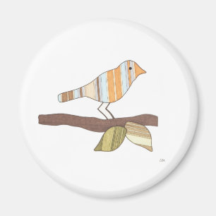 Aimant Oiseau Whimsical - Erin Brie Magnet Art
