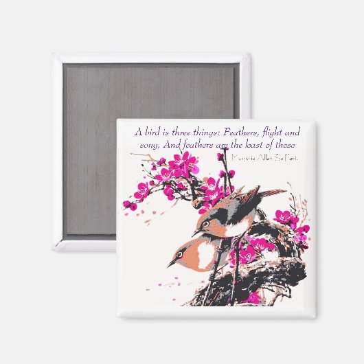 Aimant "Oiseaux" (Recto/Verso)