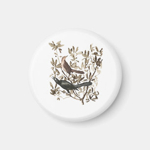 Aimant Oiseaux à l'aquarelle vintage sur branches décorat