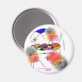 Aimant oiseaux abstraits (Recto/Verso)