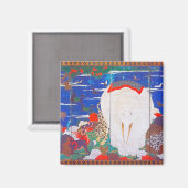 Aimant Oiseaux, animaux et Plantes floraux(droite)Jakuchu (Recto/Verso)