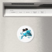 Aimant Oiseaux bleus masqués (In Situ (Lave-vaisselle))