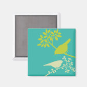 Aimant Oiseaux colorés (Recto/Verso)