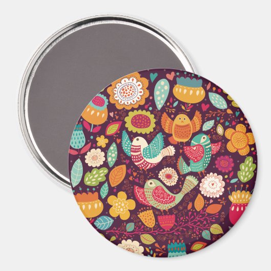 Aimant Oiseaux décoratifs (Recto/Verso)