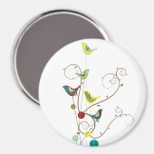 Aimant Oiseaux d'été lunettes de soleil Vignes de nature  (Recto/Verso)