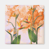 Aimant Oiseaux du paradis en fleurs (Devant)