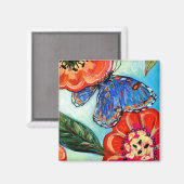 Aimant Oiseaux et fichiers Butterfiles No 9 (Recto/Verso)