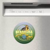 Aimant Oiseaux et fleurs du Nebraska (In Situ (Lave-vaisselle))