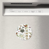 Aimant oiseaux et fleurs vintages (In Situ (Lave-vaisselle))