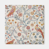 Aimant Oiseaux et fleurs, William Morris (Devant)