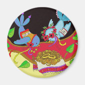 Aimant Oiseaux mariages ukrainiens Folk Art (Devant)