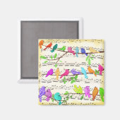 Aimant Oiseaux Musicaux (Recto/Verso)