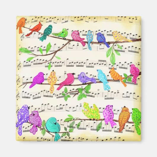 Aimant Oiseaux Musicaux (Devant)