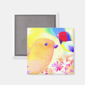Aimant Oiseaux Tie-Dye lumineux (Recto/Verso)