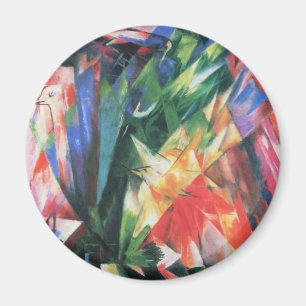 Aimant Oiseaux (Vogel) par Franz Marc, Cubisme Vintage Ar