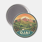 Aimant Ojai Californie (Recto/Verso)