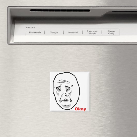 Aimant OK Guy Rage Face Meme (In Situ (Lave-vaisselle))