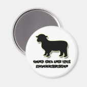 Aimant Ok pour être un mouton noir différent (Recto/Verso)