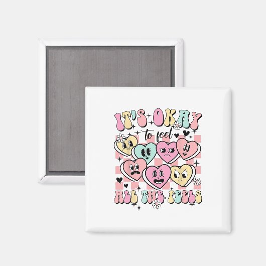 Aimant Ok Pour Sentir Tous Les Sentiments Scolaire Consei (Recto/Verso)