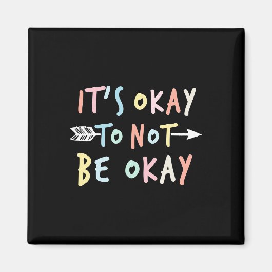 Aimant Ok Sensibilisation au suicide en santé mentale (Devant)