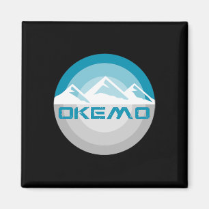 Aimant Okemo Mountain Vermont Retro Snowboard Vintage Ski