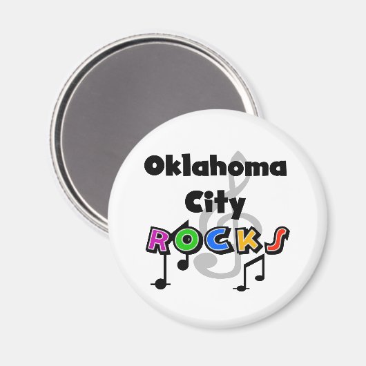 Aimant Oklahoma City Rocks (Recto/Verso)
