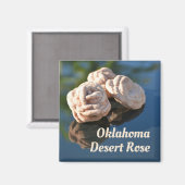 Aimant Oklahoma Desert Rose Sand Quartz Rock (Recto/Verso)