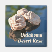 Aimant Oklahoma Desert Rose Sand Quartz Rock (Devant)