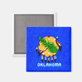 Aimant Oklahoma Peint Produits Drapeaux (Recto/Verso)