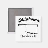 Aimant OKLAHOMA - T-shirts "OKLAHOMA STATE MOTTO" et Gea (Recto/Verso)