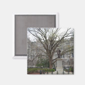 Aimant Old City Hall, Richmond, VA au printemps (Recto/Verso)