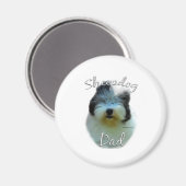 Aimant Old English Sheepdog (Recto/Verso)