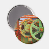 Aimant Old Factory Machinery Gears Wheels Vieux Hull (Recto/Verso)
