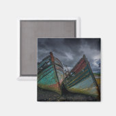 Aimant Old fishing boats (Recto/Verso)