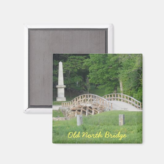 Aimant Old North Bridge, Concord, MA (Recto/Verso)
