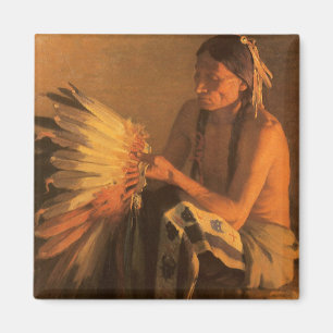Aimant Old War Bonnet par Joseph Henry Sharp