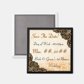 Aimant Olde Nouvelle-Orléans (Enregistrer L'Aimant Date) (Recto/Verso)