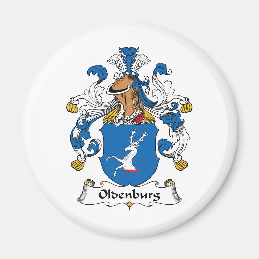 Aimant Oldenburg Family Crest (Devant)
