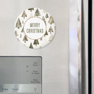 Aimant Olive Green Noël Arbres Gold Parties scintillant C