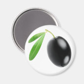 Aimant Olive noir (Recto/Verso)