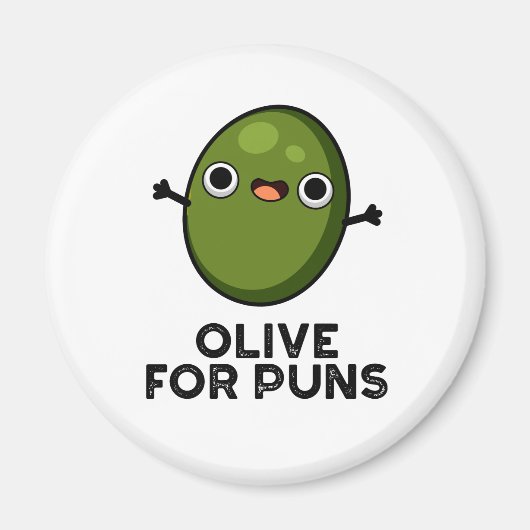 Aimant Olive Pour Puns Amusant Olive Fruit Pun (Devant)