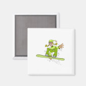 Aimant Olive Snowboard Girl (Recto/Verso)