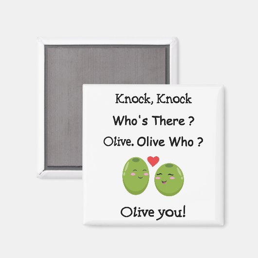 Aimant Olive You Pun (Recto/Verso)