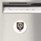 Aimant Oliver Clan Crest Badge Tartan (In Situ (Lave-vaisselle))