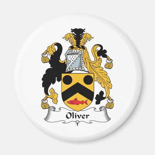 Aimant Oliver Family Crest (Devant)